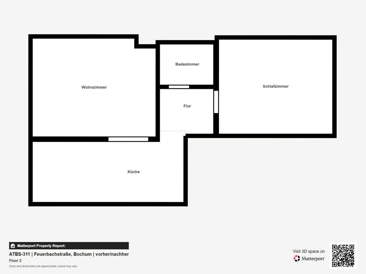 Grundriss nach Komplettsanierung – Bochum-Weitmar