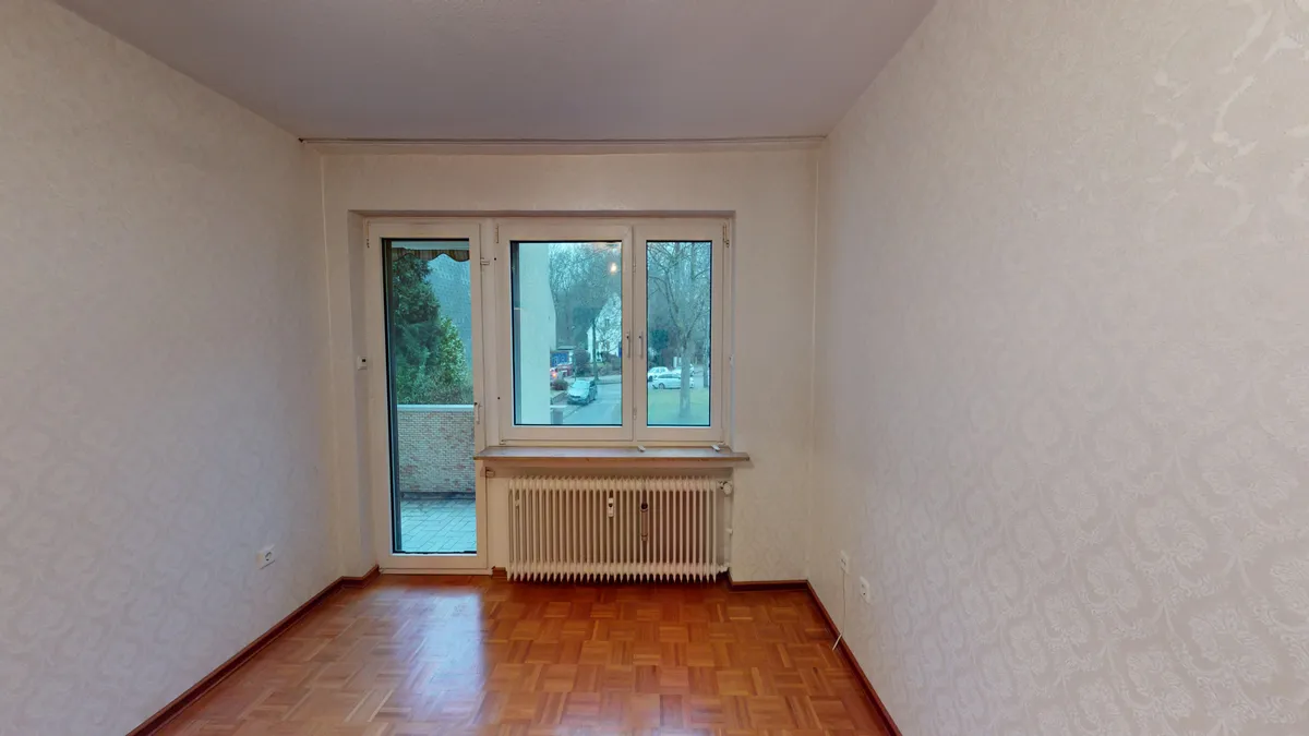 Wohnzimmer vor der Sanierung in Bochum-Weitmar