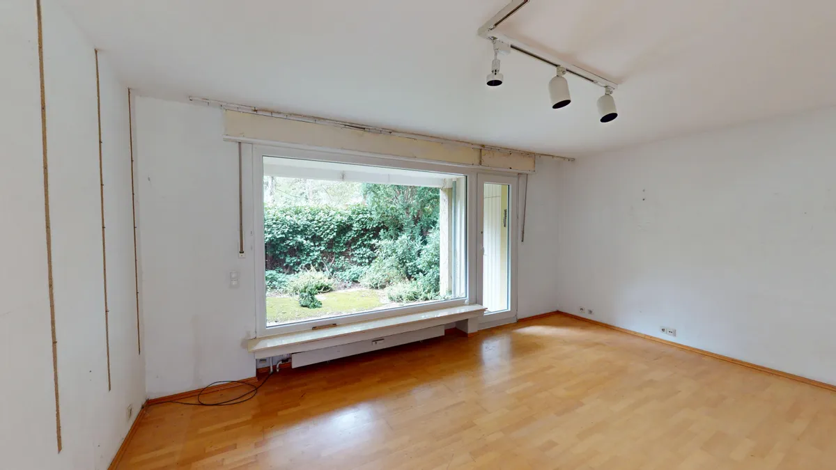 Wohnzimmer vor der Sanierung in Bochum-Langendreer