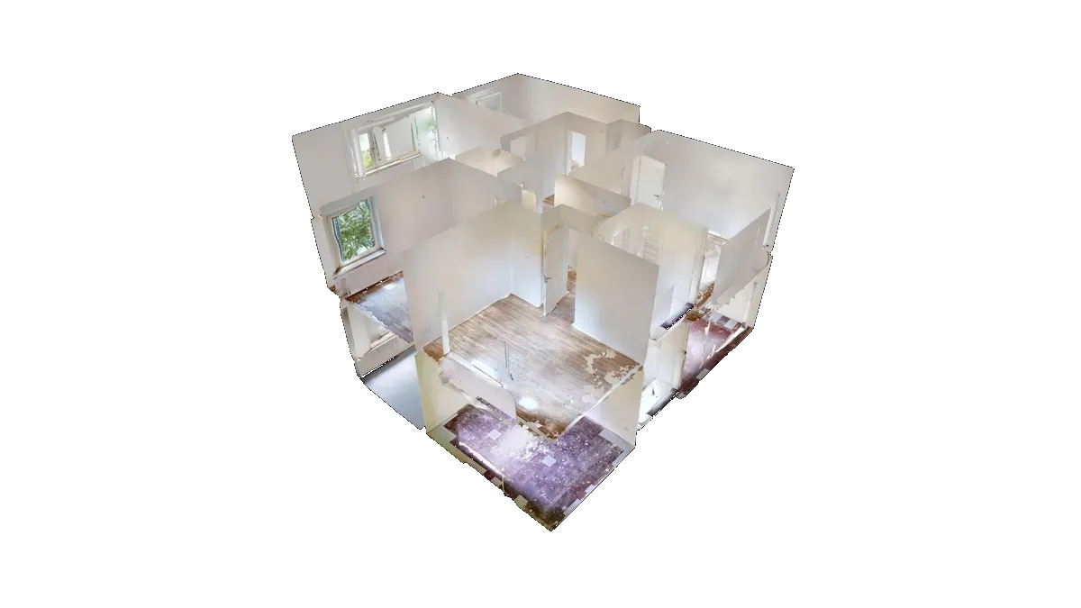 3D-Puppenhaus-Ansicht der 85 m² Wohnung in Bochum-Langendreer