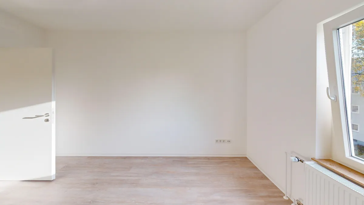 Schlafzimmer nach der Sanierung in Dortmund-Huckarde