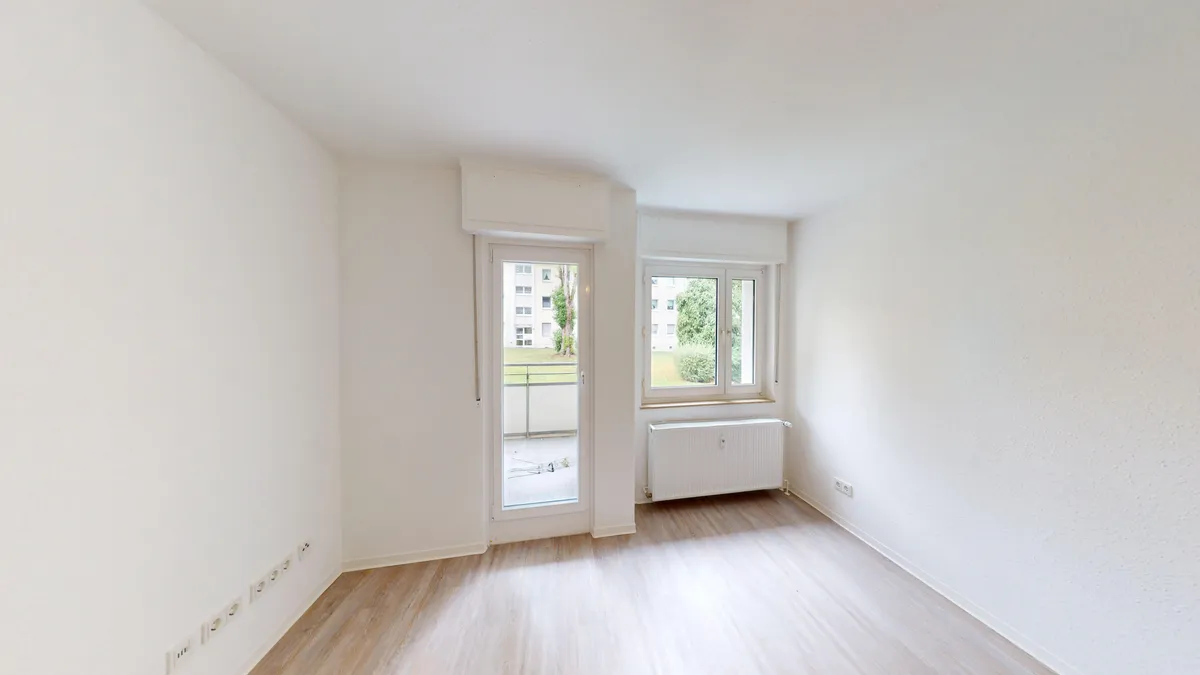 Wohnzimmer nach der Sanierung in Dortmund-Hörde