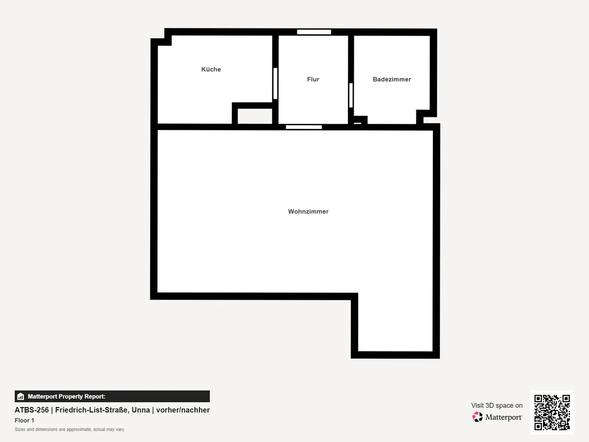 Grundriss nach Komplettsanierung – Unna-Königsborn