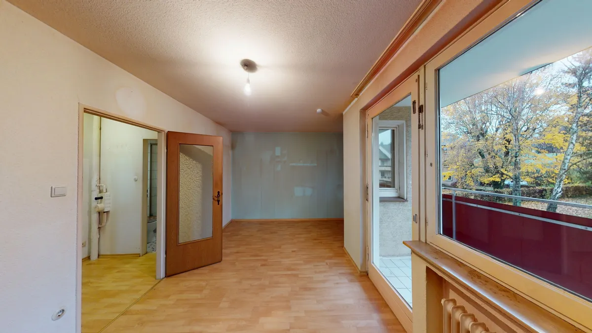 Wohnzimmer vor der Sanierung in Unna-Königsborn